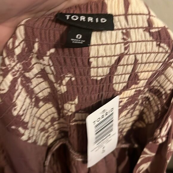 Torrid Emma Floral Gauze Lace Insert Maxi Dress Summer Spring Vacation Resort - Picture 14 of 14